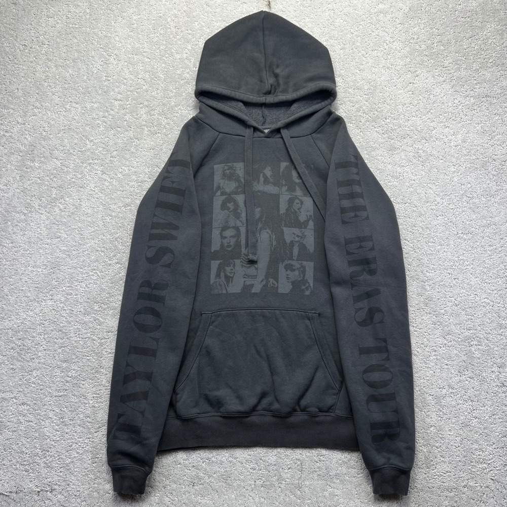 Taylor Swift The Eras Tour Hoodie Dize Small Charcoal Grey Graphic Concert Merch